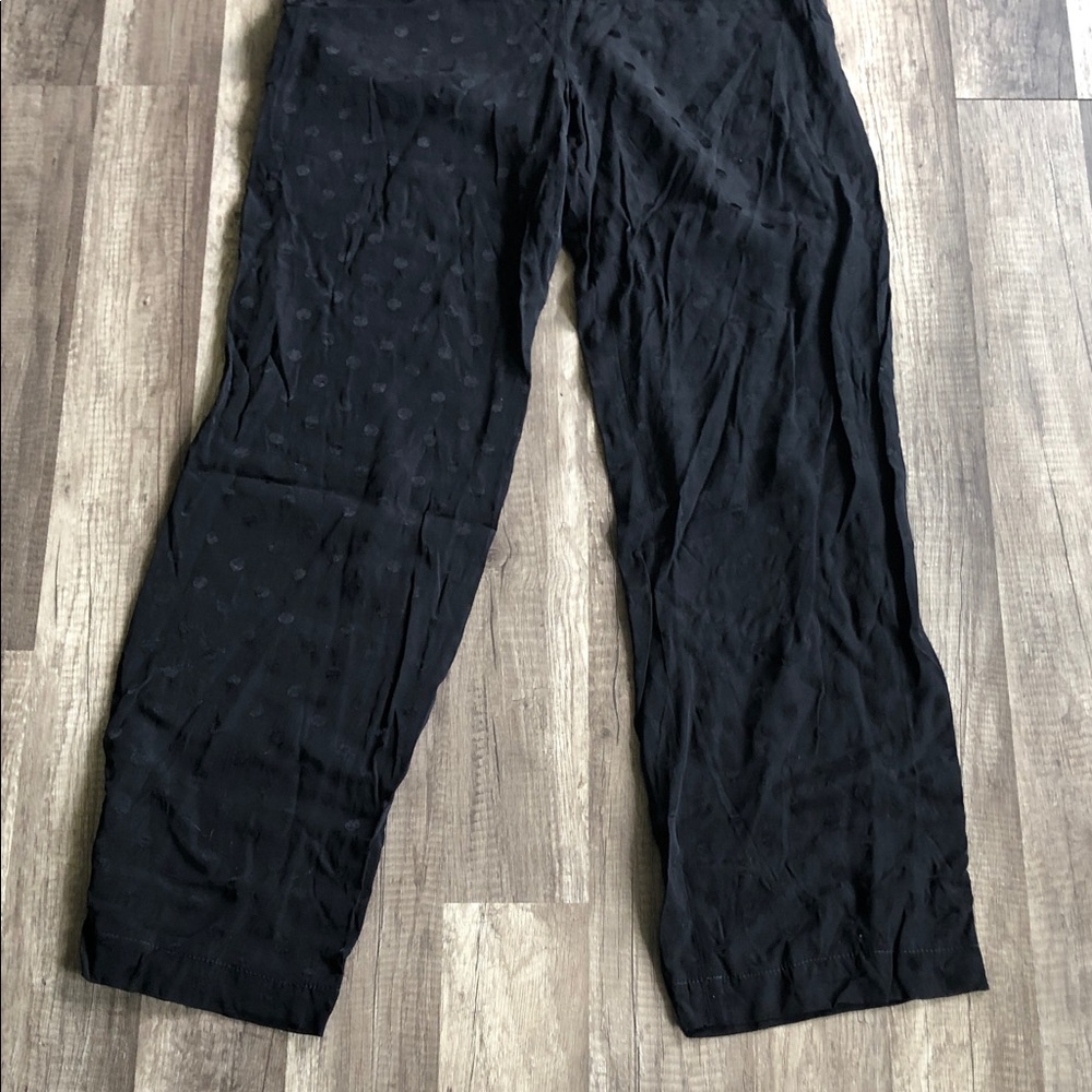 Anthropologie The Essential JumpSuit Black Polka Dots 2 - Picture 4 of 10